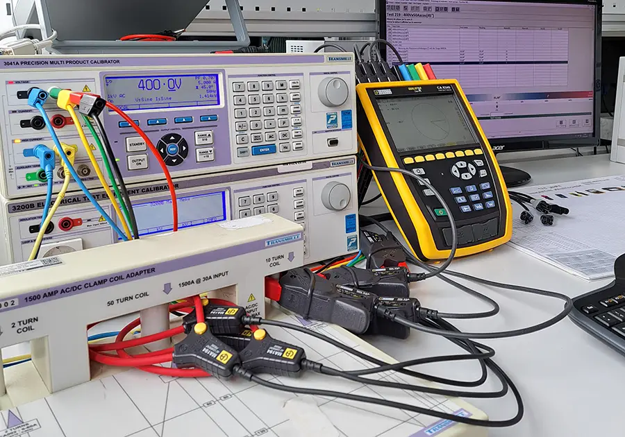 Kalibrierung Netzanalysegerät Kalibrierung von elektrischen Größen